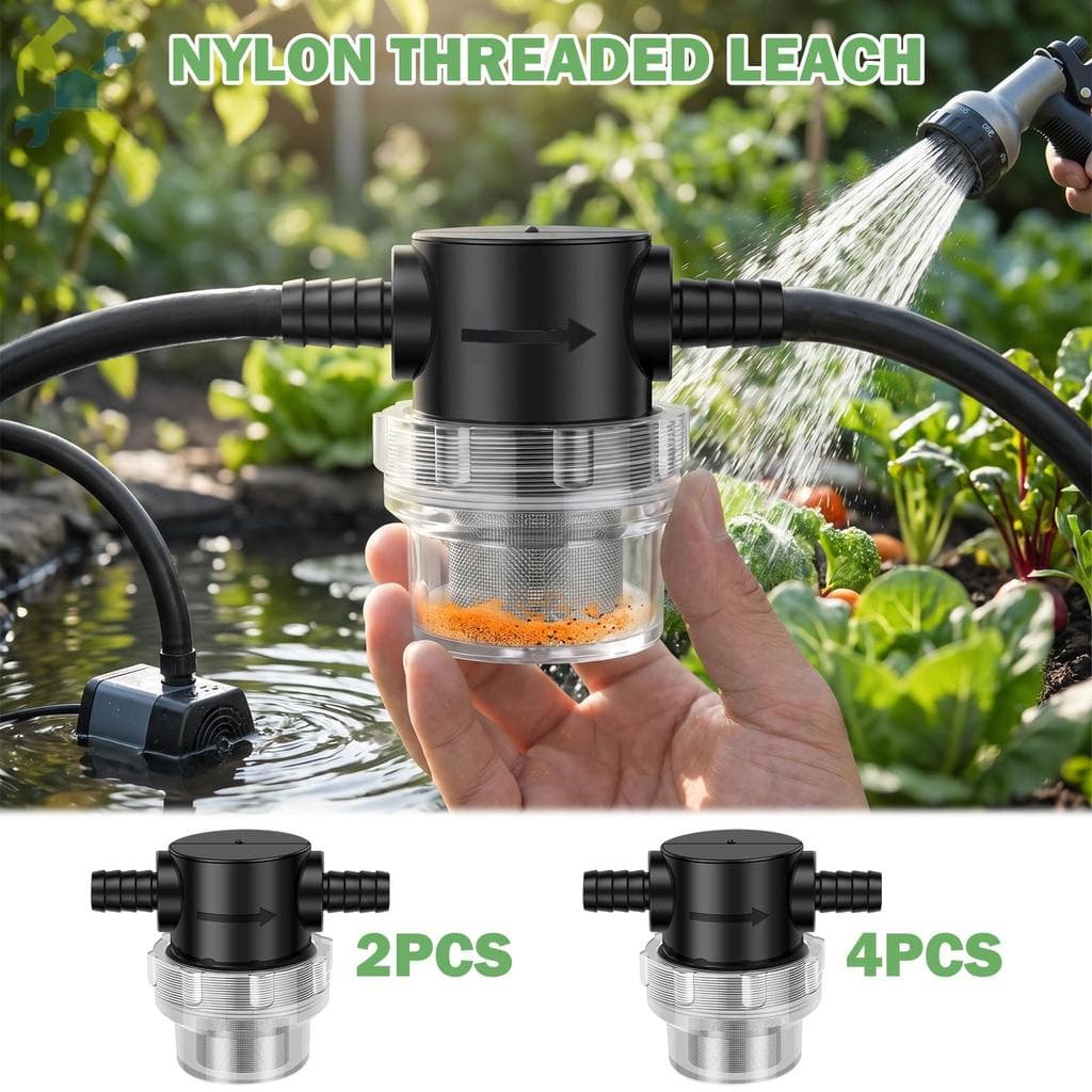 2/4 Peças Torção No Filtro De Encanamento Bomba De Água Caber 3/8 ID Mangueira Farpa 12V DC Para RV Pulverizador Barco M