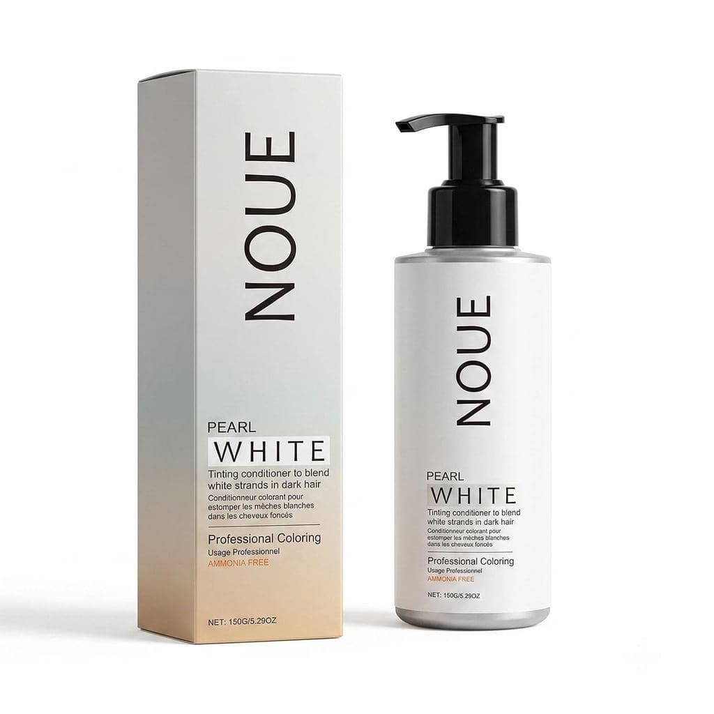 Tintura de Cabelo Noue para Camuflagem de Cabelos Brancos - Tonalidade Champagne Suave, Fórmula Hidratante Sem Amônia pa