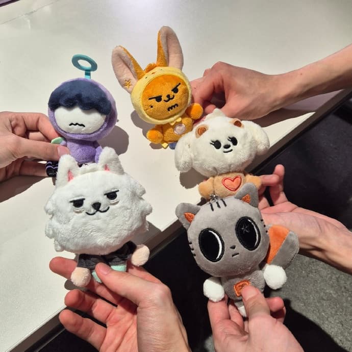 Boneco de Pelúcia TXT TOMORROW X Together, Acessórios de Chaveiro Ppulbatu