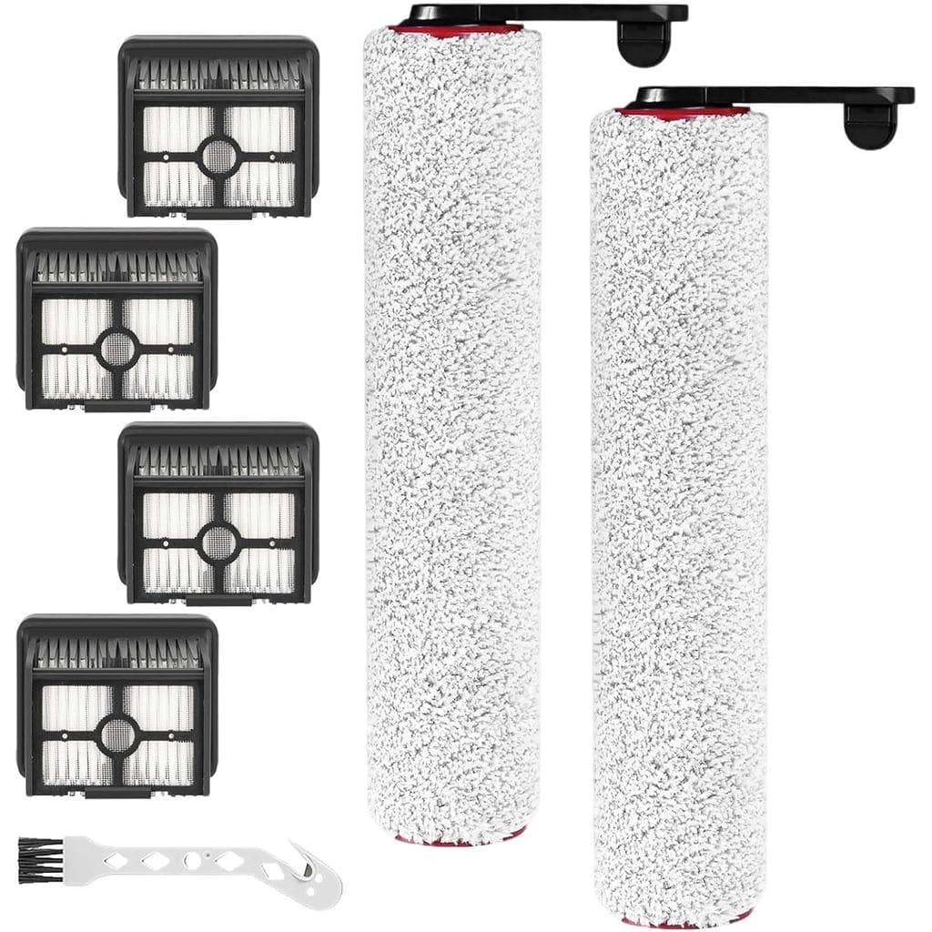 Rolo de Escova e Filtro de Substituição H12 Pro Compatível com Aspirador de Pó Sem Fio Dreame H12 PRO, H12 DUAL - 2 Rolo