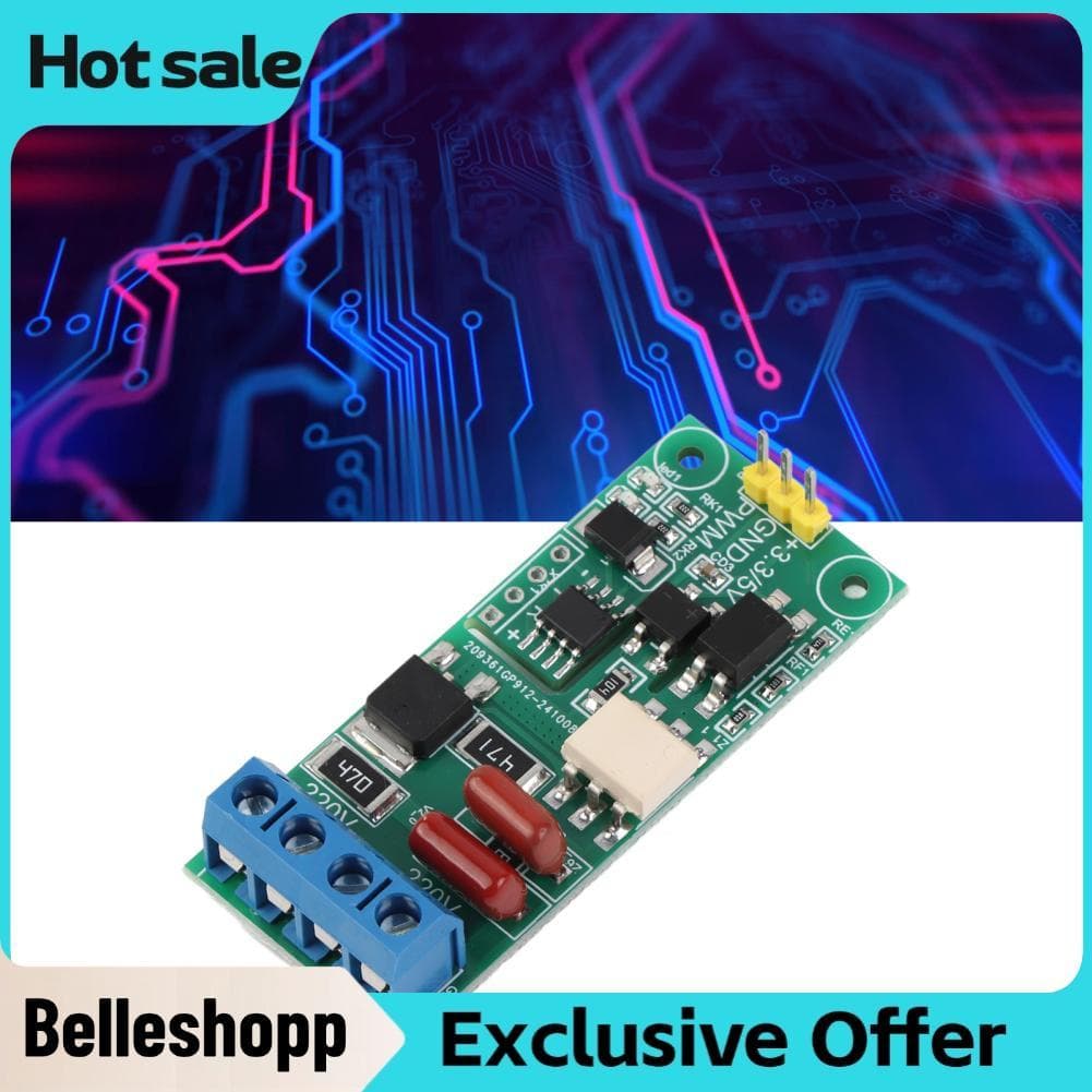 Belleshopp-br Módulo de controle PWM AC220V Placa de microcontrolador de chip único YYAC-3S com isolamento de