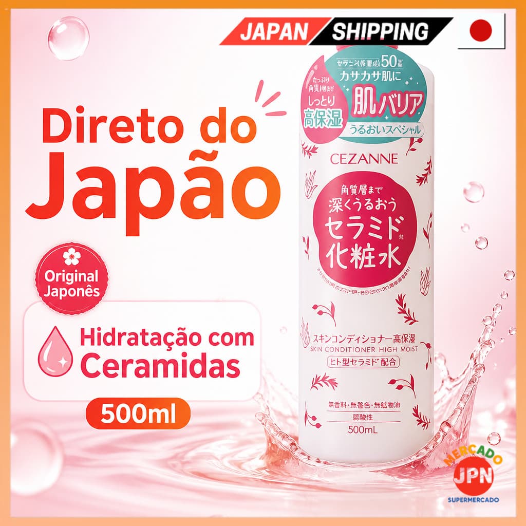 Cezanne Cézanne Skin Conditioner Highly Hidratante 500ml Ceramide Tamanho Grande Direct from JAPAN
