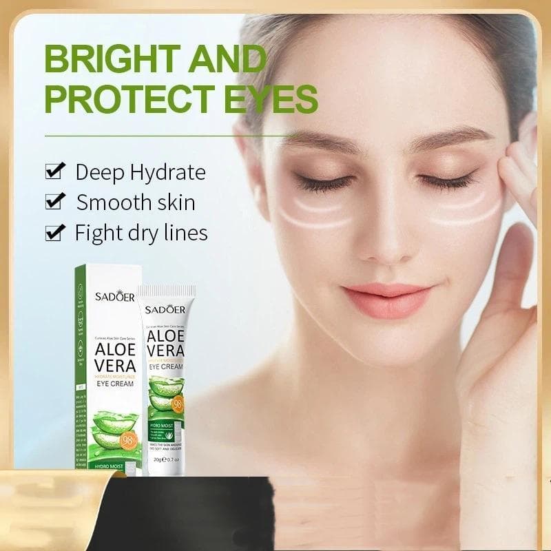 (WHDR) Creme Para Os Olhos SADOER Aloe Vera : Reduz Rugas , Olheiras E Inchaço
