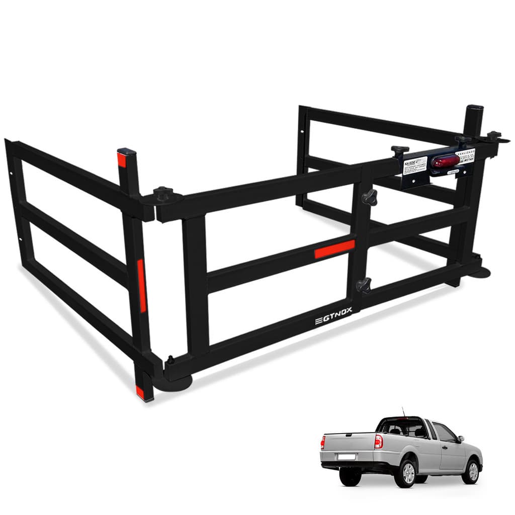 Extensor de Caçamba Saveiro 1998 a 2009 Divisor Dobravel EDD Preto