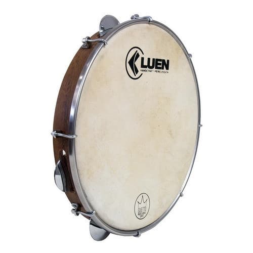 Pandeiro Luen 10'' Imbuia Série Guetto Pele De Couro 49047