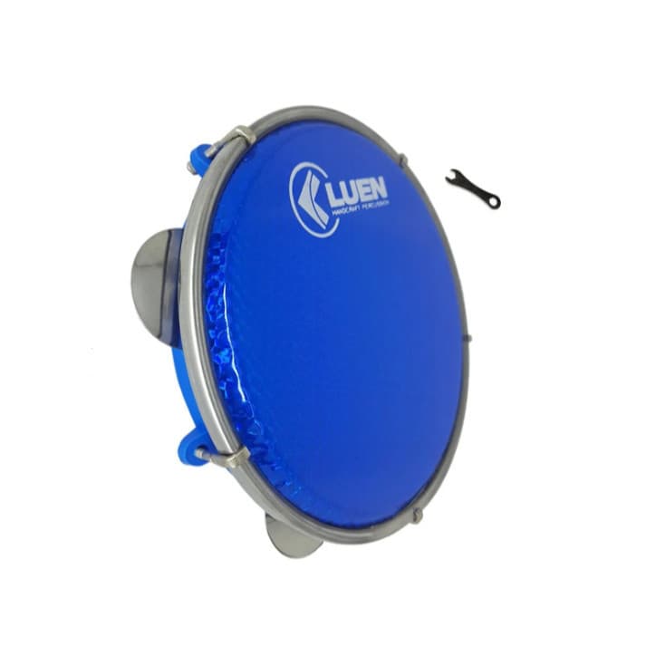 Pandeiro Luen 12 Polegada Abs Pele Holográfica Azul  40157