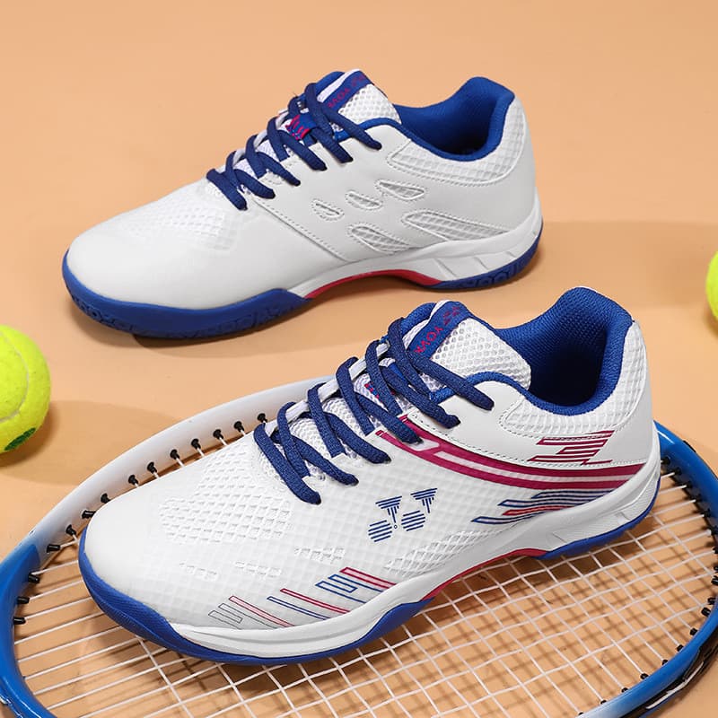 Sapatos de Badminton masculino feminino antiderrapante absorção de choque respirável sapatos de treinamento estilo casal