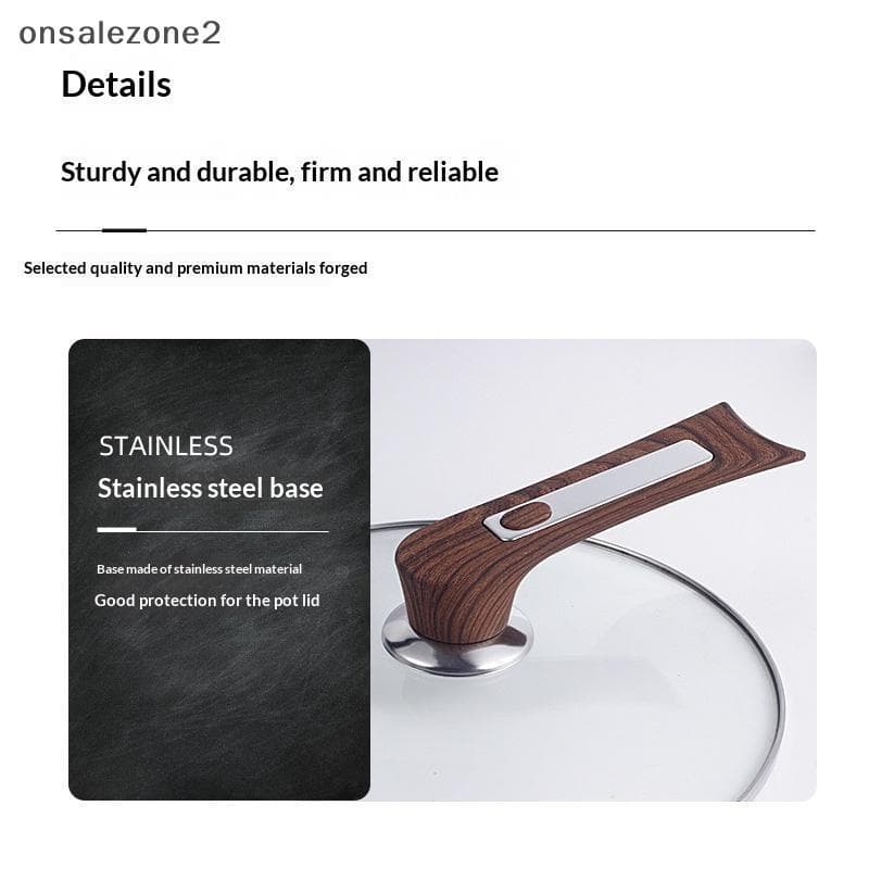 ONS Botão De Tampa De Panela Standable , Base De Aço Inoxidável Durável , Resistente Ao Calor Para Cozinha , Acessórios