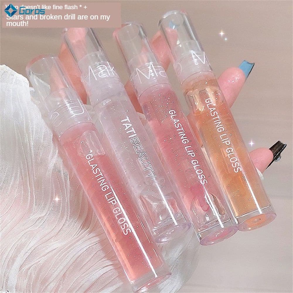 TATI BEAUTY Gloss Labial Transparente Doodle Lip Maquiagem Labial Realça a Cor Gloss Labial Espelhado Hidrata os