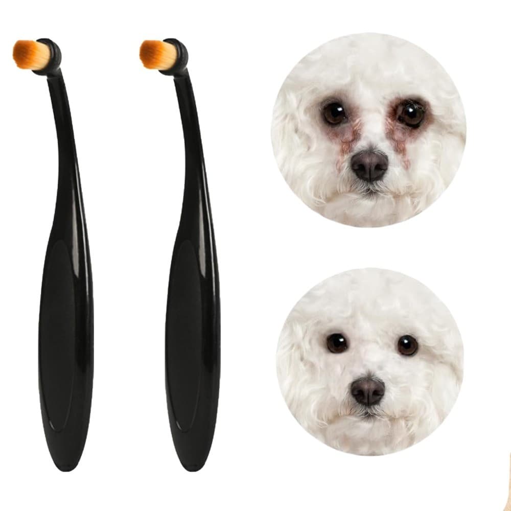 2 Pçs Pet Lágrima Mancha Removedor Escova Cão Gato Olho De Limpeza Cerdas Macias Aliciamento Aplicador Ferramenta Para C