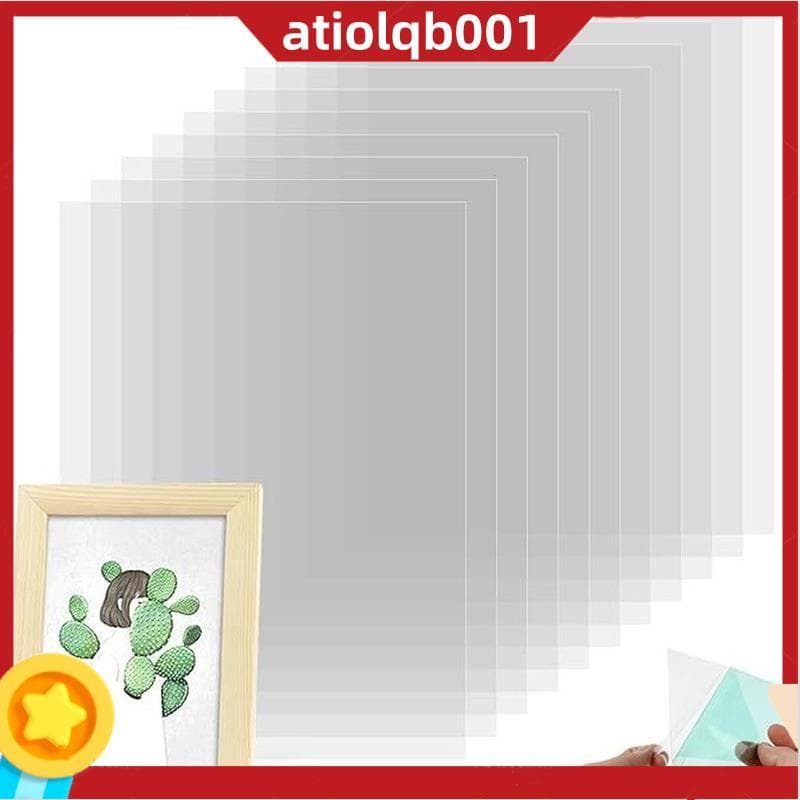 Folhas De Acetato Transparentes Resistentes Ao Calor De Plástico 100 PCS 4.3 X 6.3 Polegadas Para Estênceis Acolchoados