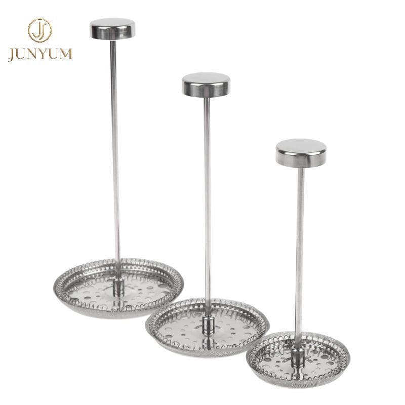 JUNYUM Conjunto De Malha De Filtro Para Chaleira De Prensa Francesa Reutilizável Eco Friendly Filtragem Fina Sem Resíduo