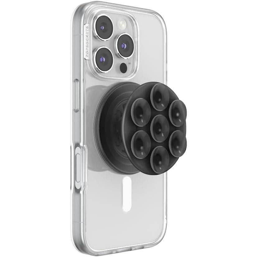 Suporte para celular PopSockets, compatível com MagSafe, suporte magnético, suporte para celular, tipo ventosa - translú