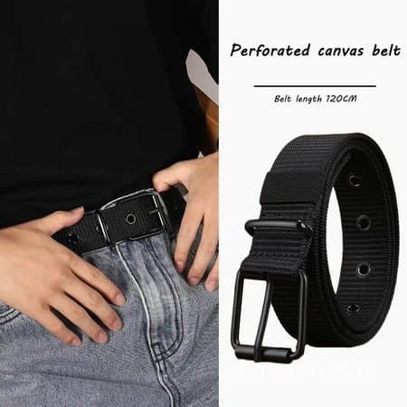 Cinto masculino, cinto de lona jeans tecido, novo cinto tático de lona para esportes ao ar livre, cinto prático de nylon