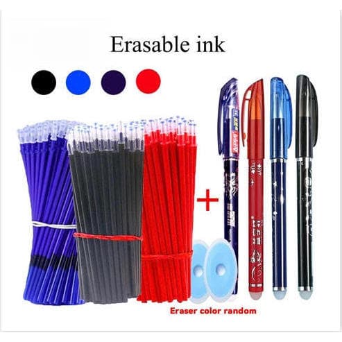 Conjunto de canetas de Gel apagáveis WriteEase 33 unidades-caneta esferográfica mágica de 0.5 mm, borracha, adequada par