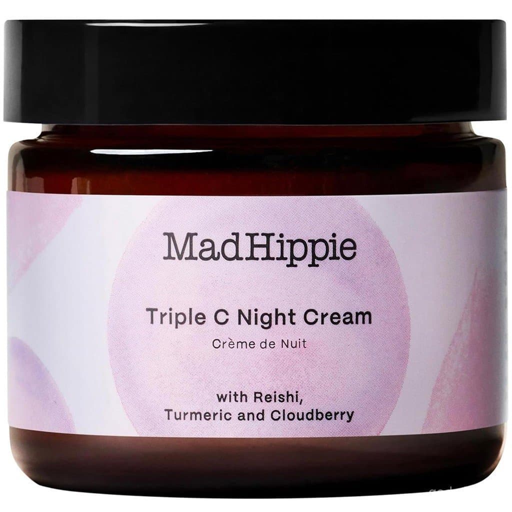 Creme Noturno Mad Hippie Triple C – Hidratante facial com propriedades clareadoras e anti-envelhecimento, contém três ti