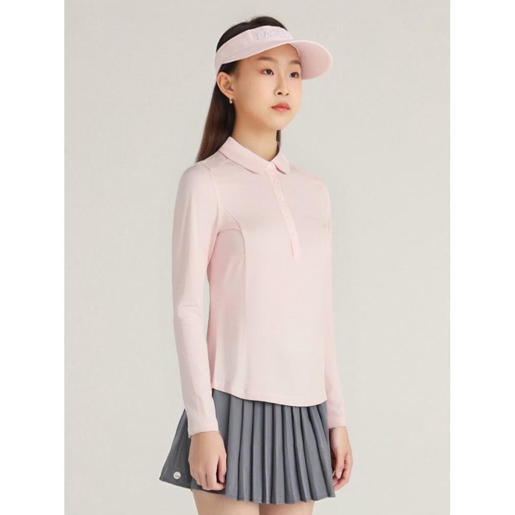 EG roupas de golfe infantis meninas legal manga comprida camiseta primavera verão novo estilo roupas jovens leve secagem