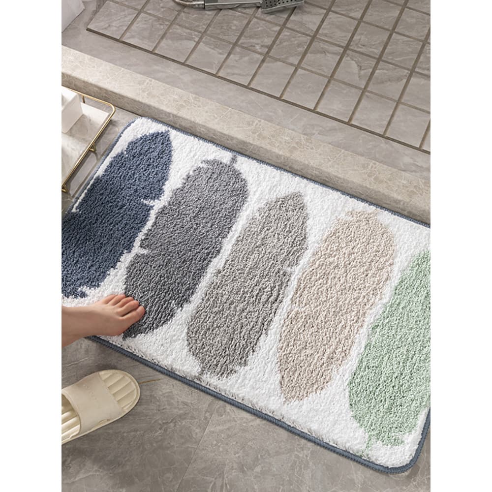 Tapete de chão para banheiro doméstico, forte absorvente, antiderrapante, para banheiro, porta de banheiro, tapete para