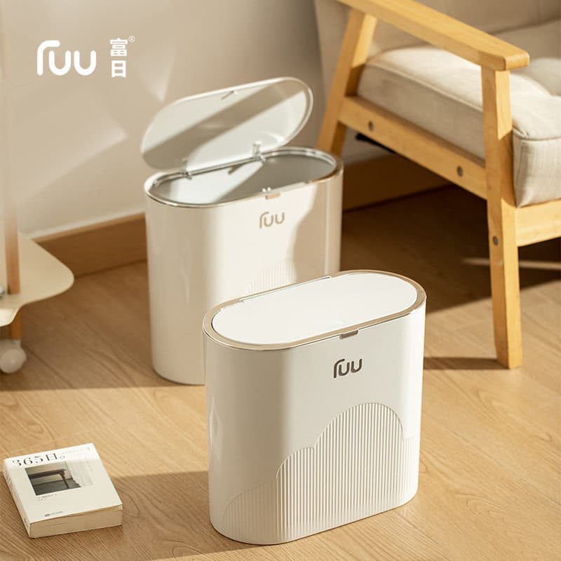 Imprensa lata de lixo doméstico sala estar quarto banheiro grande capacidade classificação lata de lixo com tampa simple