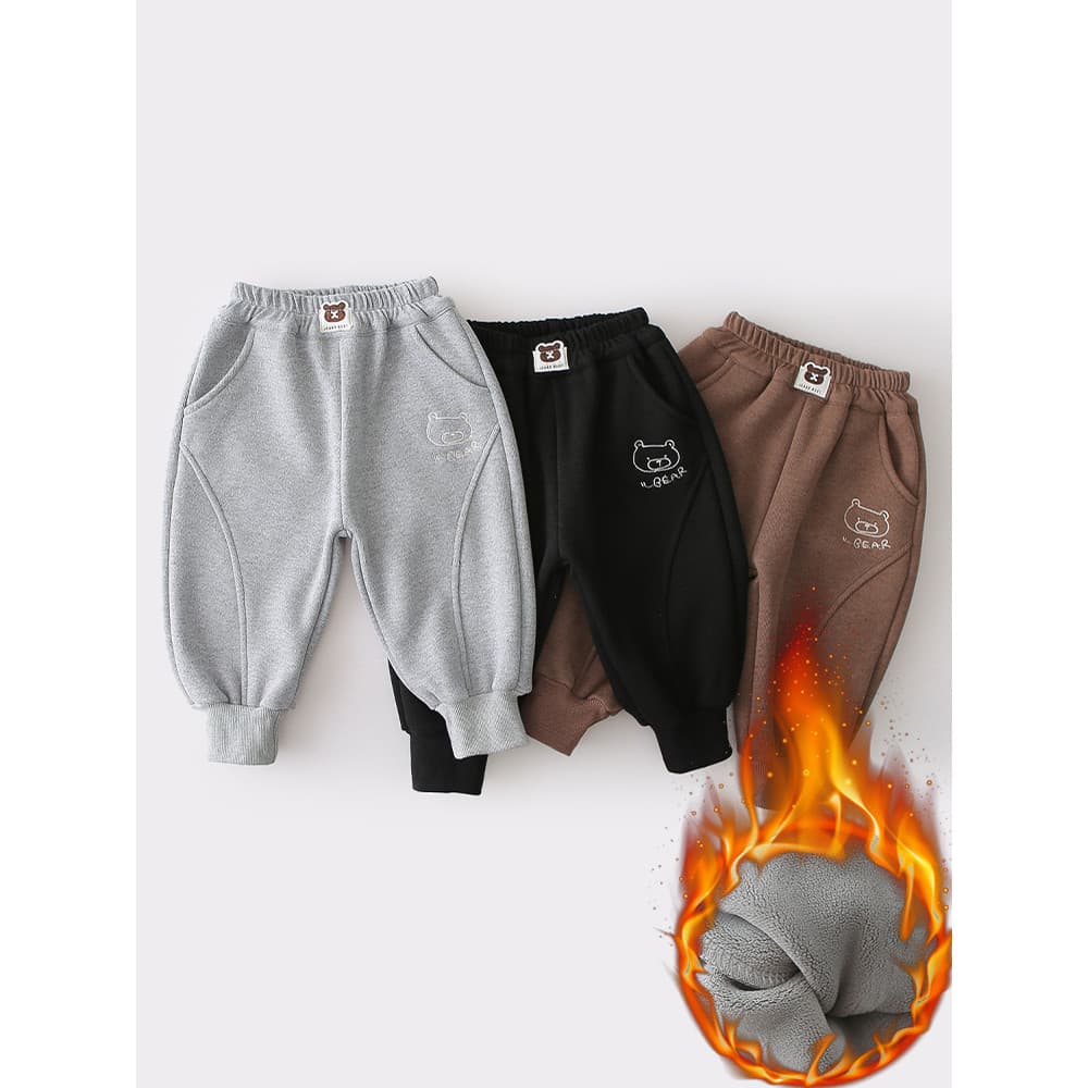 Meninos mais calças de lã fina crianças outono inverno exterior Wear menino bebê quente calças do bebê crianças calças c