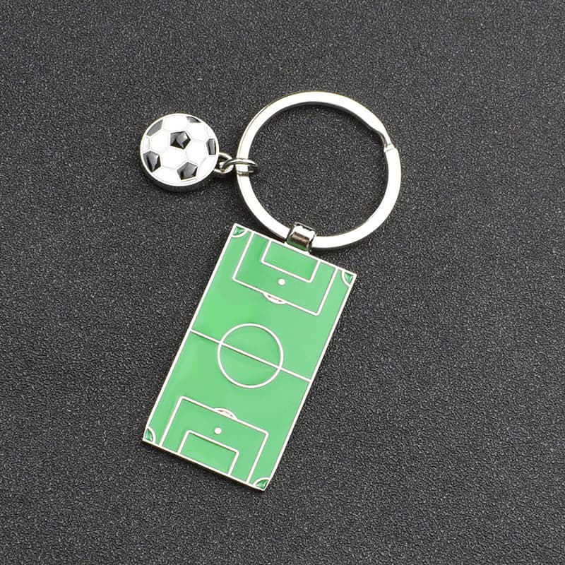 Chaveiro de quadra de futebol, presente da copa do mundo, quadra de futebol, pingente de chave de Metal, chaveiro de car