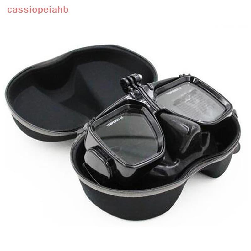 Conjunto de caixa de armazenamento para óculos de mergulho, com capa de zíper para snorkel