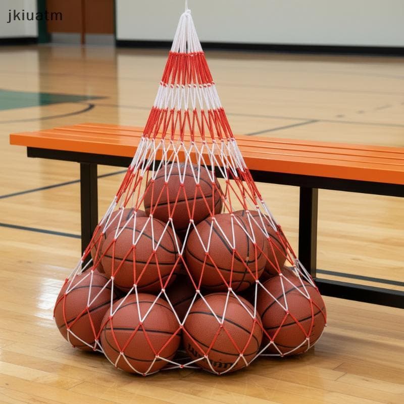 [jkiuatm] Bolsa De Rede Portátil Para Bolas Esportivas , Malha Respirável Resistente À Água , Contém Basquete , Vôlei ,
