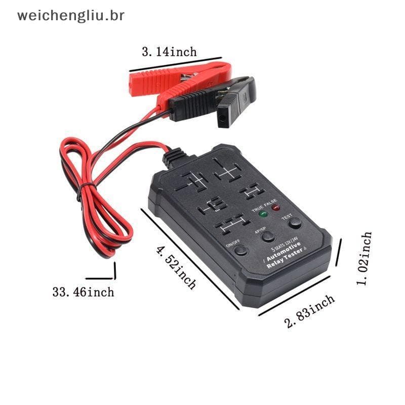 # weicheng Testador De Relé Automotivo Tensão Inspetor De Bateria Automotiva Indicador LED Universal 12V Teste Eletrônic