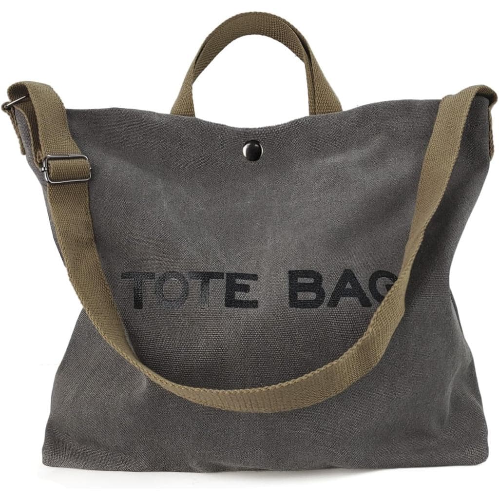 Bolsa de Lona Feminina para Viagem, Bolsa de Ombro de Grande Capacidade, Bolsa Transversal com Alça Superior, Bolsas de