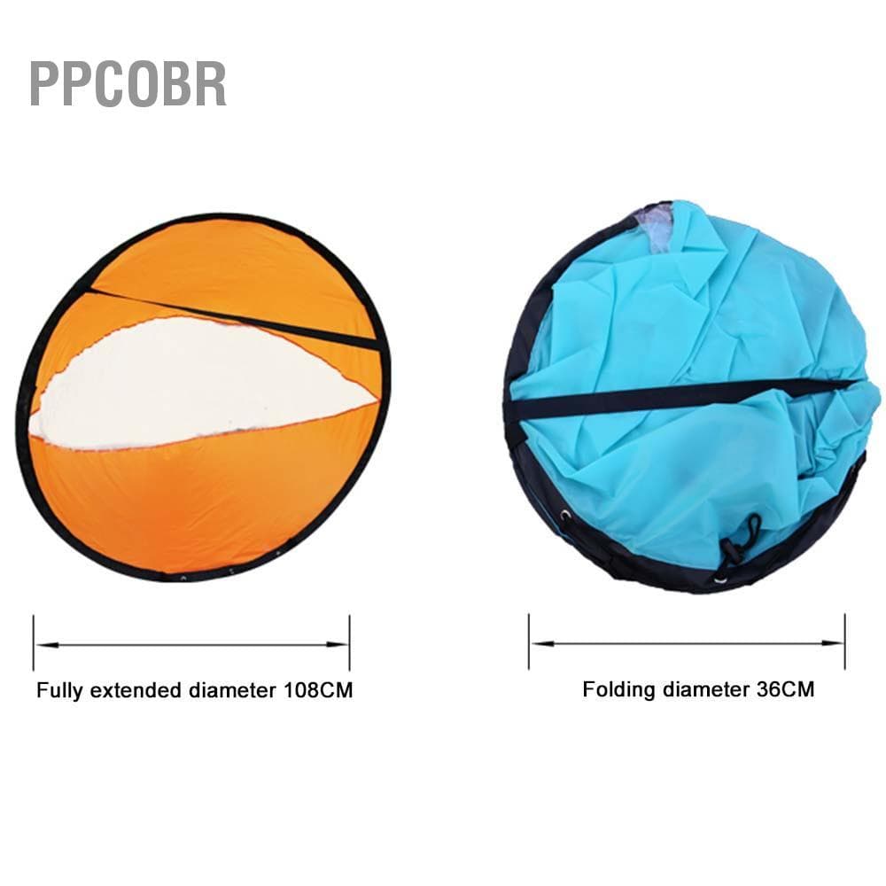 Ppcobr Barco dobrável vento vela pvc proteção uv portátil downwind paddle para esporte ao ar livre lago azul