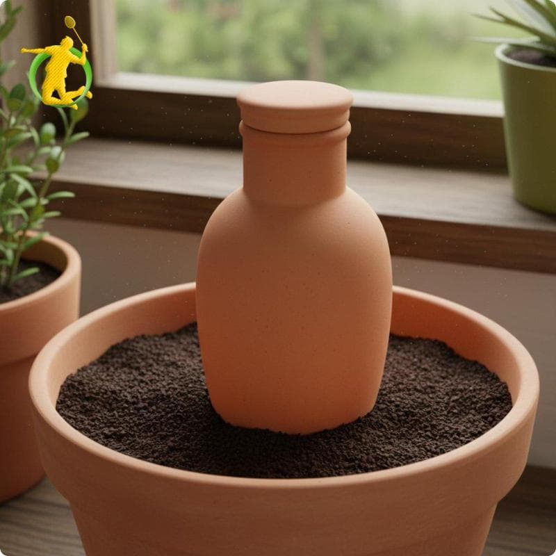 [Asiyy] 4 Peças De Cone De Rega De Terracota , Dispersão Gradual Lenta , Dispositivo Automático De Irrigação De Água , F