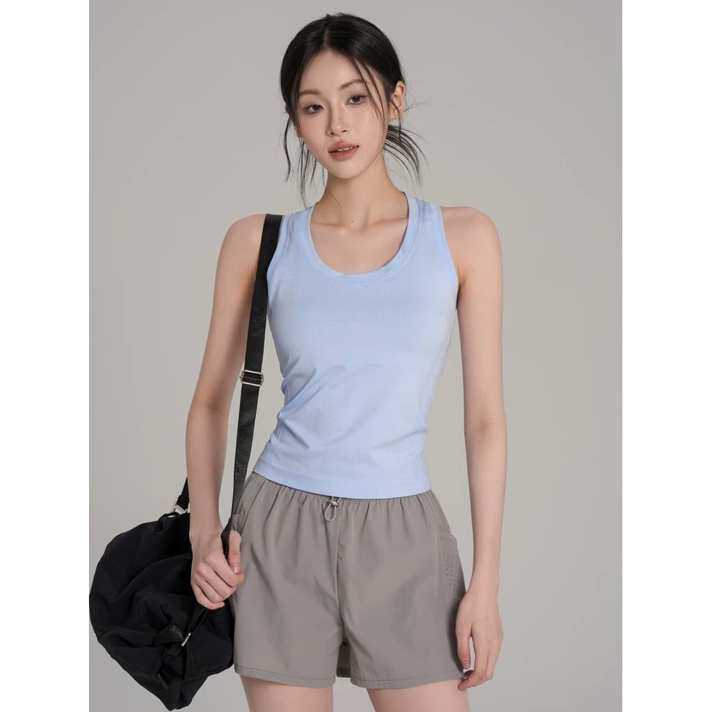 Camiseta sem mangas colete esportivo Yoga roupa interior sem almofada no peito elástico fino-ajuste roupas de Fitness tr