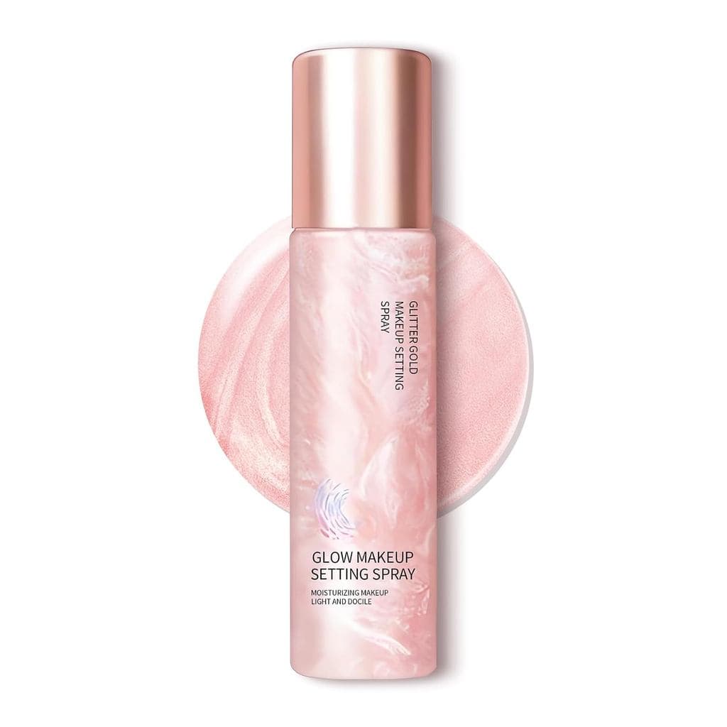 Spray Fixador de Maquiagem Glow, Spray Hidratante e Iluminador com Efeito Dewy |   Spray Finalizador de Maquiagem Facial