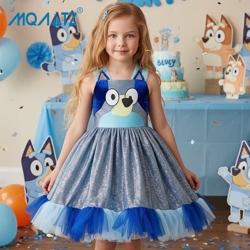 Vestido de Cosplay Infantil MQATZ, Fantasia de Princesa Sem Mangas com Renda para Festa BLY01 2026