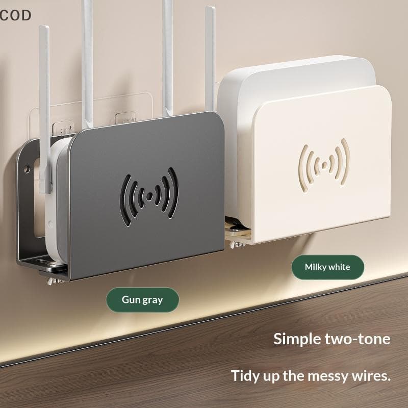 [ZDS] Suporte De Roteador WiFi Montado Na Parede Cabe Maioria Dos Roteadores , Sem Instalação De Perfuração Com Furos De