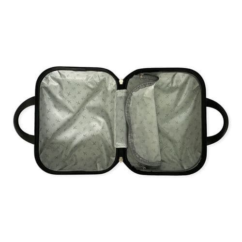 Kit Malas Viagem Resistente Polo Rodinhas Expandivel Preto Conjunto 3 Pecas