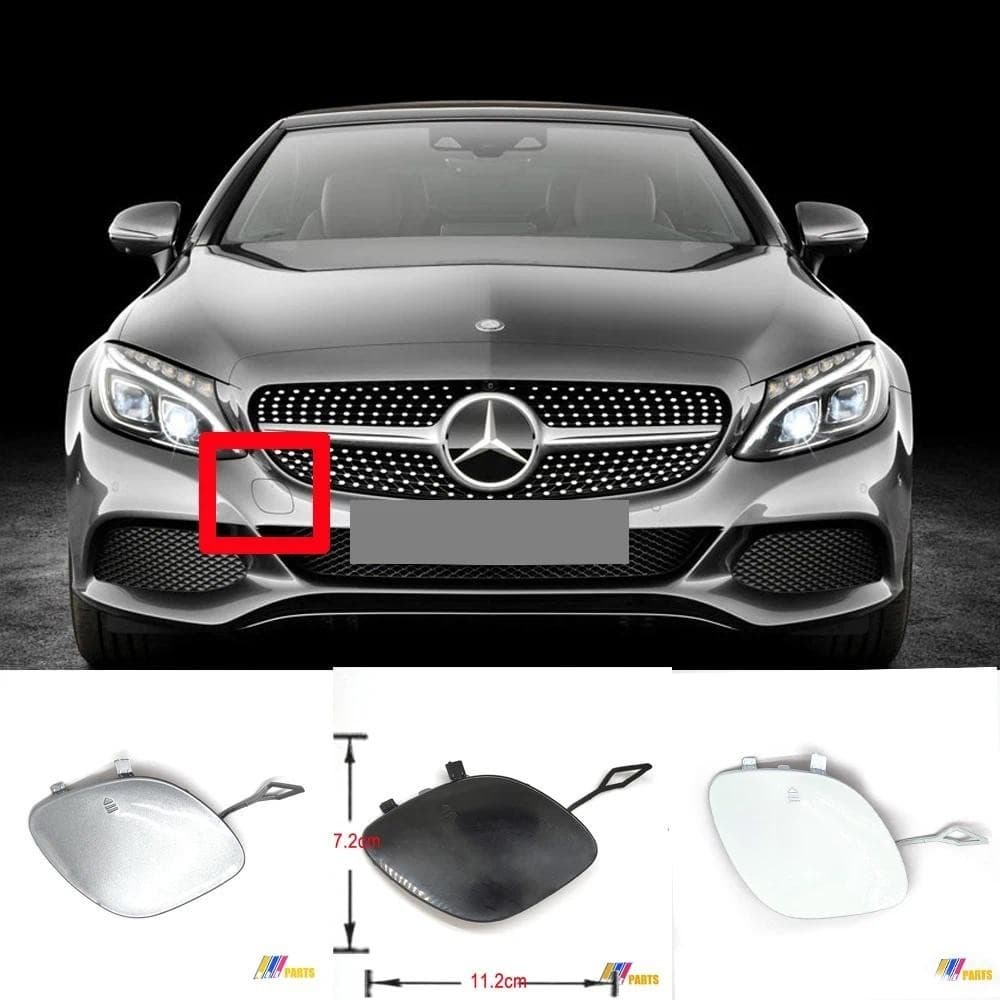 A2058850324 Ajuste 15-18 Mercedes-Benz Classe C Sedan (W205) Vagão (S205) Tampa De Reboque Dianteiro A2058850024peças Au