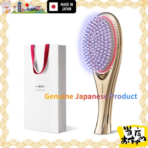 Diretamente do Japão  "Hairbrush wavewave ems, ion care, vermelho LED, cabelo liso, escova de almofada, presente de ani