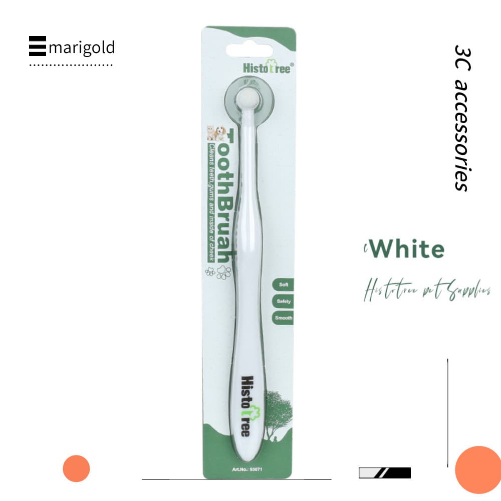 Ferramenta De Limpeza Oral MARIGOLD , Escova De Dentes Para Animais De Estimação Com Cerdas PBT De Cabeça Redonda Macia