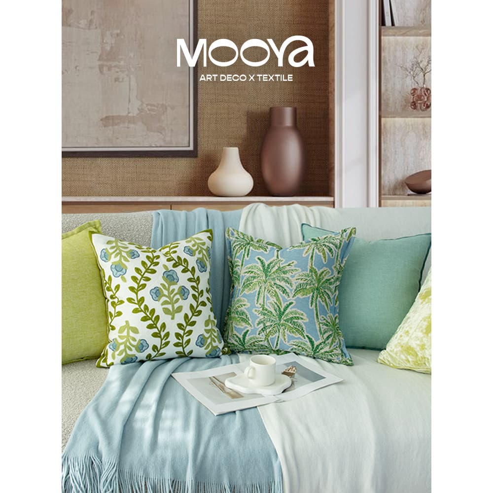 MOOYA Mambo campo verde francês verde travesseiro Premium fronha almofada sofá sala de estar Retro luz luxo novo estilo