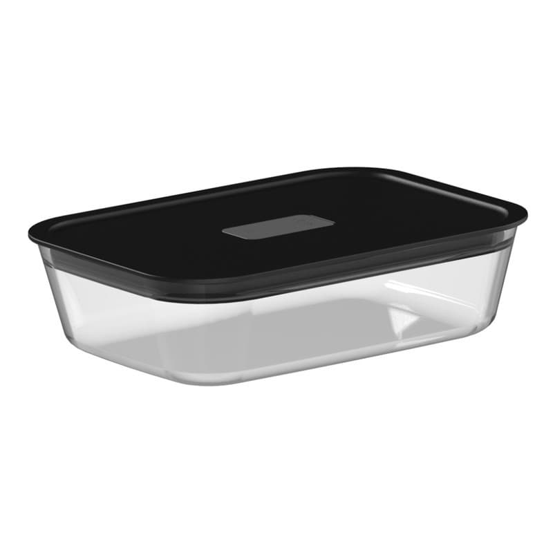 Pote Hermético de Vidro Retangular 1,25 Litros Refratário Marmita Fresh Lock Ou