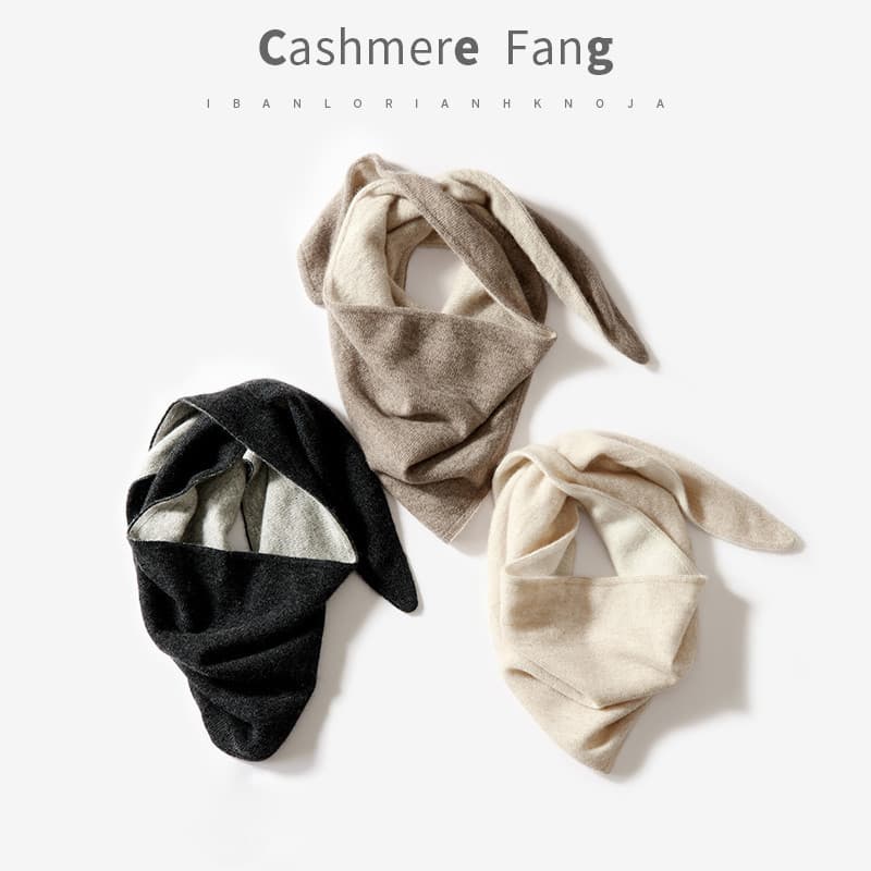 Fangcijia cachecol de caxemira pura xale elegante All-Match triângulo cachecol feminino estilo elegante cachecol de caxe