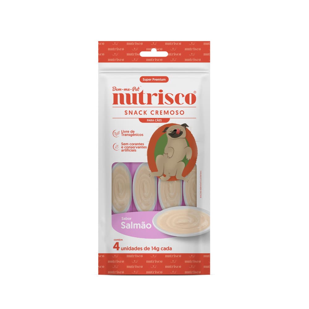Nutrisco Cao Snack Cremoso 56gr Salmao