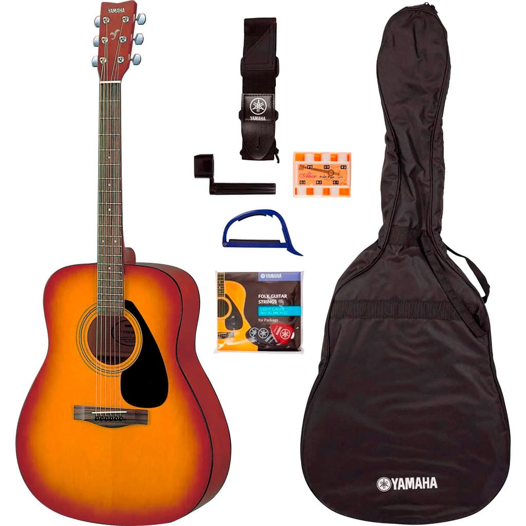 VIOLÃO FOLK ACÚSTICO YAMAHA F310P TBS KIT