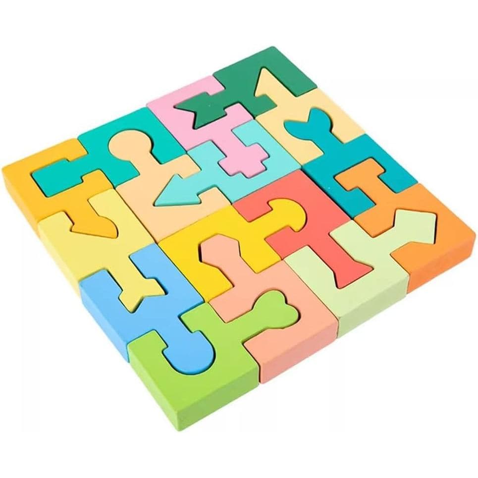 Quebra-Cabeça de Correspondência de Formas Geométricas Montessori, Quebra-Cabeça Educacional para o Desenvolvimento Cogn