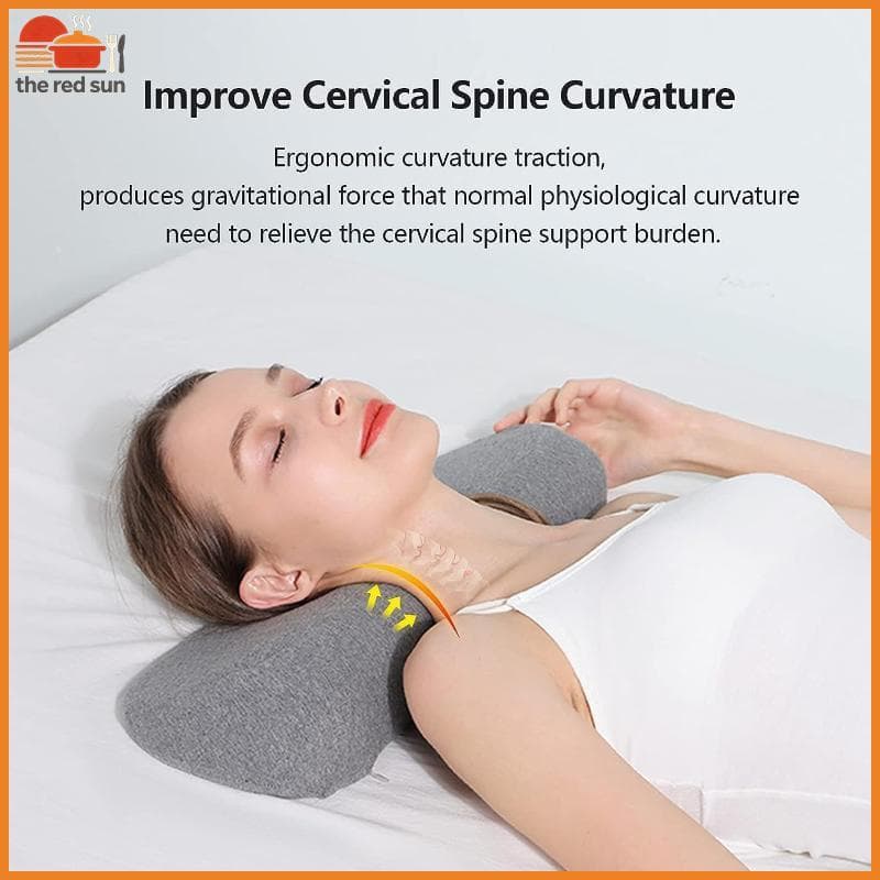 TSBR Travesseiro Cervical Espuma De Memória Contorno Cama Travesseiros Para Dormir Lateral Ergonômico Ortopédico Ne .