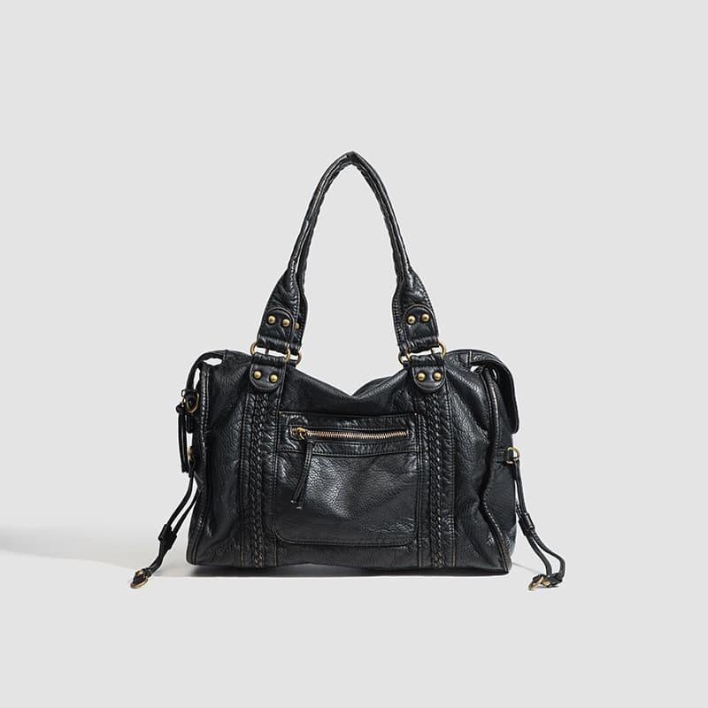 Bolsa vintage francesa para motocicleta, bolsa de ombro, bolsa transversal, bolsa tote, bolsa grande feminina, bolsa de