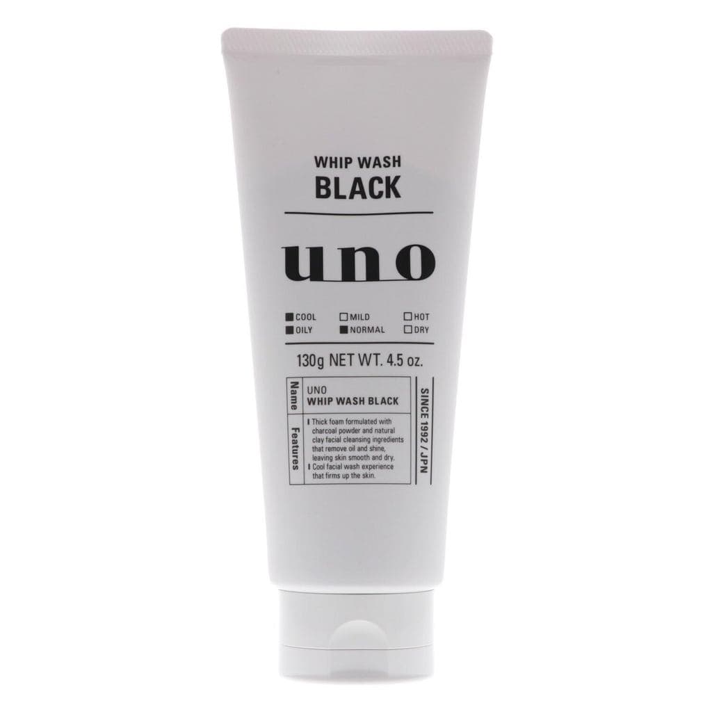 UNO WHIP WASH Limpador Facial Preto para Homens 4,5 oz