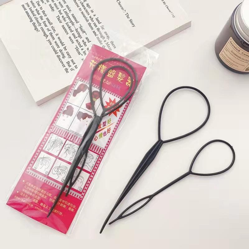 Autêntico adulto crianças amarrando cabelo ferramenta útil feminino máquina de cortar cabelo remoção trançado ferramenta