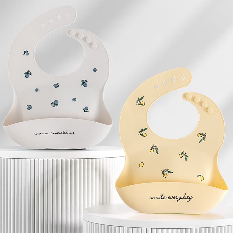 Produtos para mães e bebês: babador para bebê, babador de silicone impermeável para crianças, babador para baba e alimen